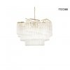 Złota lampa wisząca żyrandol do salonu w stylu glamour kryształowa LUMA 60 MSE1501100568 MOOSEE